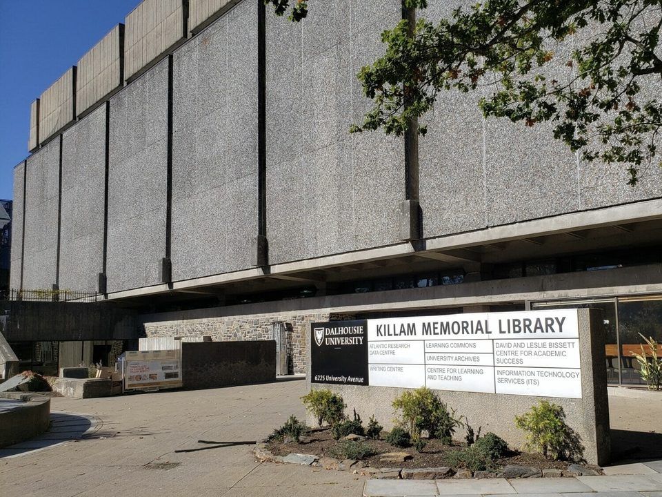 The Killam Memorial Library at Dalhousie University seen from University Avenue